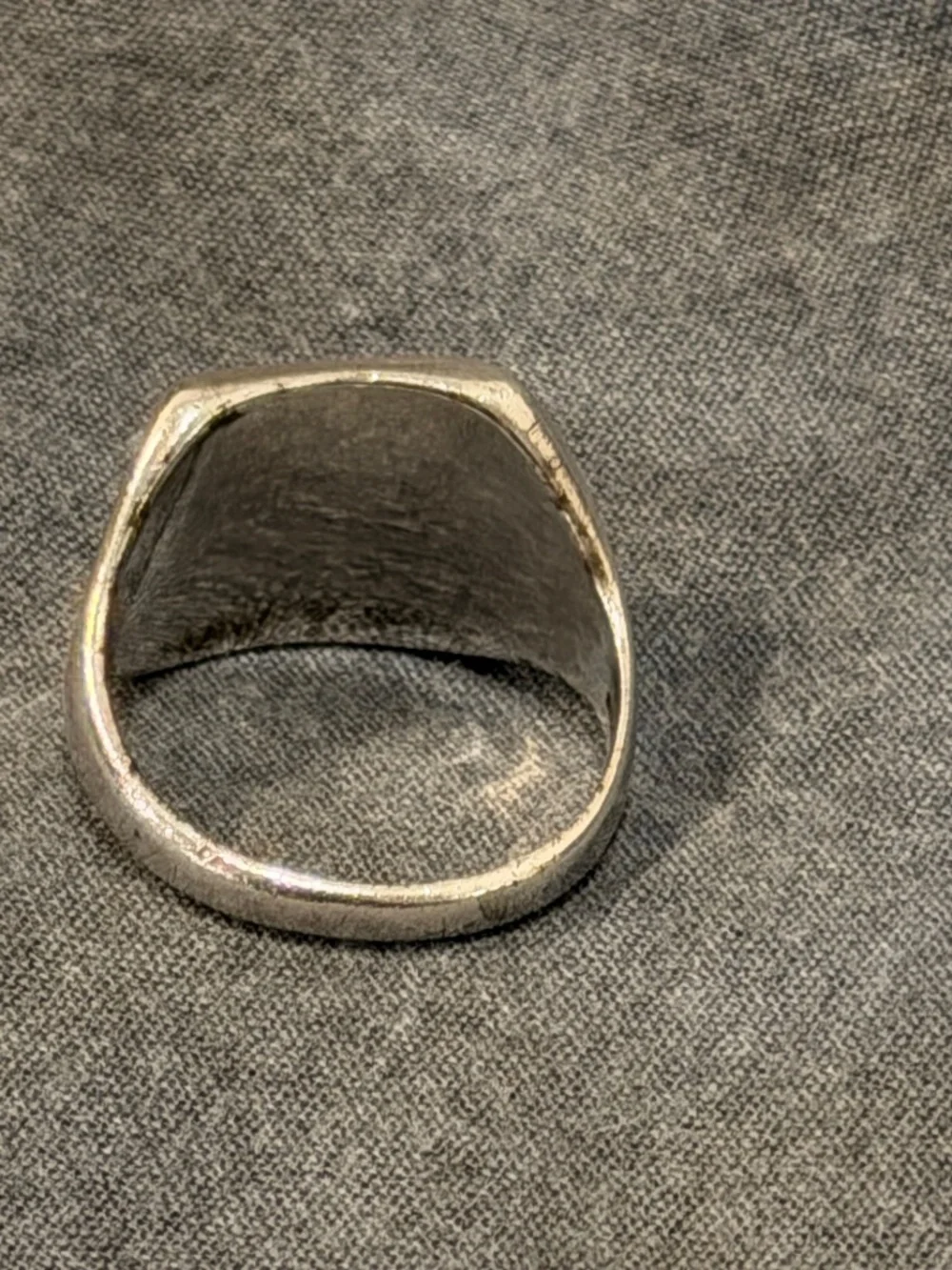 Vintage Native American Navajo Style Sterling Silver/Turquoise Men’s Signet Ring